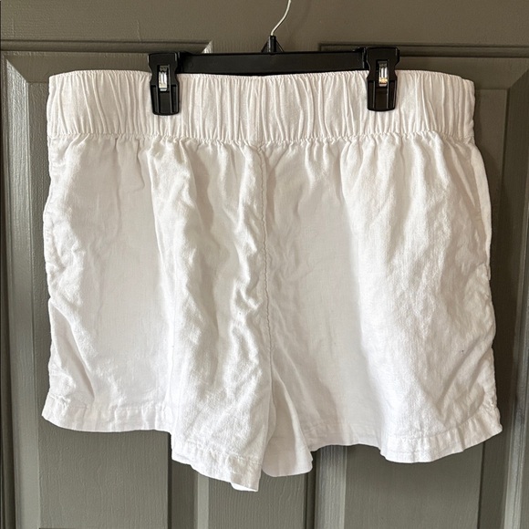 Abercrombie & Fitch White Linen Pull On Shorts - Picture 5 of 7